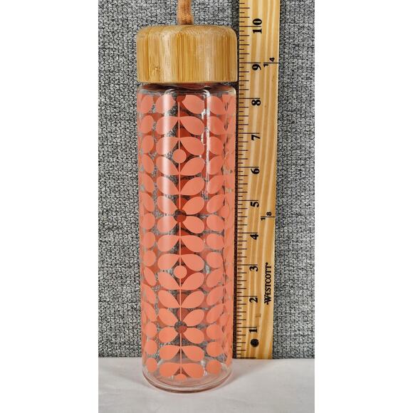 ELLO 24 OZ GLASS WATER BOTTLE — BAMBOO TWIST CAP • BPA & LEAD FREE - Picture 2 of 7